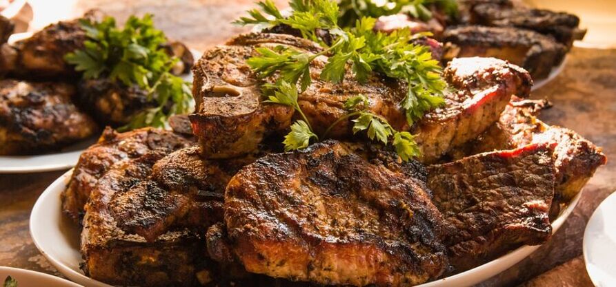 Carne - prodotto per potenza